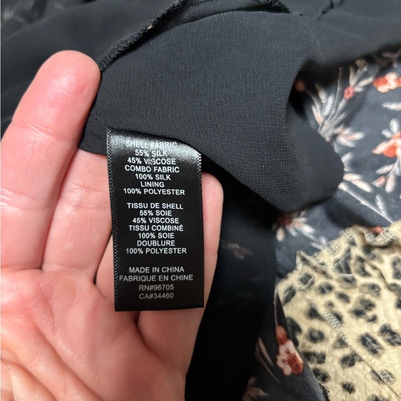 Anthropologie Rebecca Taylor Scarlett Tie-Sleeve Floral Mini Dress - Medium - Picture 13 of 14